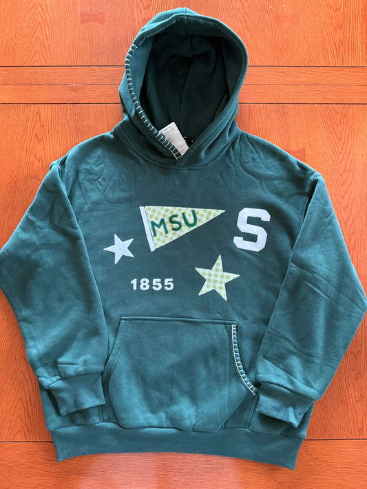 MSU PENNANT HOODIE (size M)
