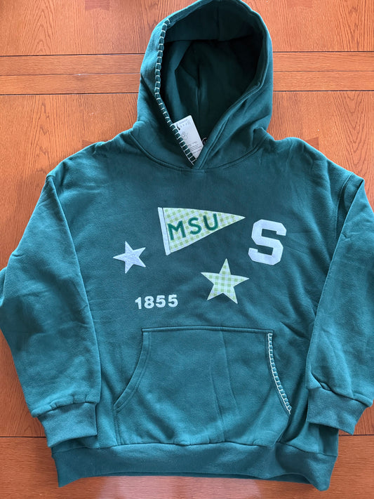 MSU PENNANT HOODIE (size L)